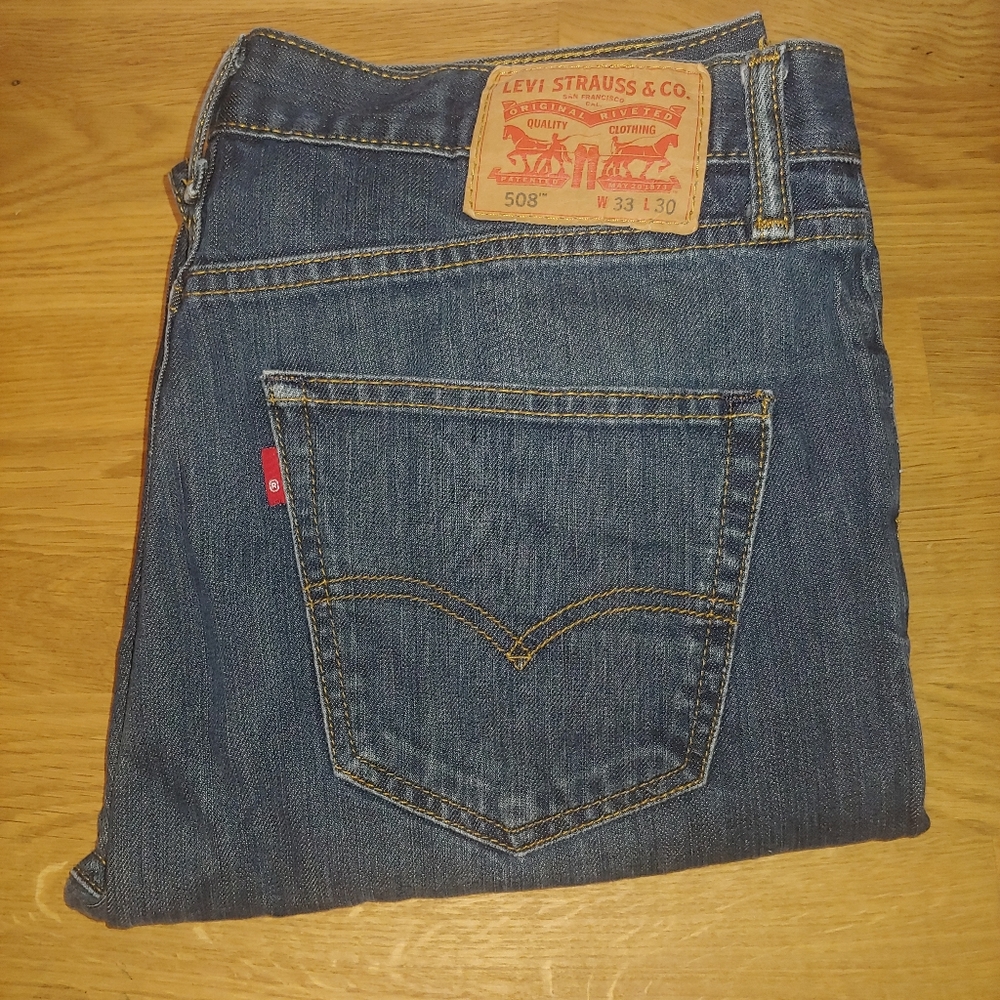 Levi's 508 Jeans Blue Denim 33" X 30" Tapered
